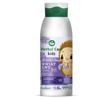 Herbal Care Kids - Żel do kąpieli i mycia 3w1